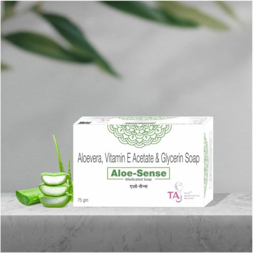 Aloe Sense - Aloevera Soap | Medicated Soap Derma PCD Companies in Mohali India - TAS - The Aesthetic Sense